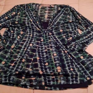 Size med very good condition Liz clairborn dress top navy light pink black